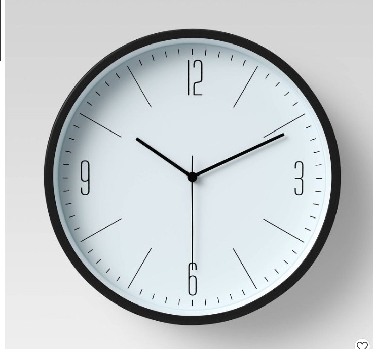 Project 62 (by Target) 6" Table Top Wall Clock Black NewUSA, Furniture