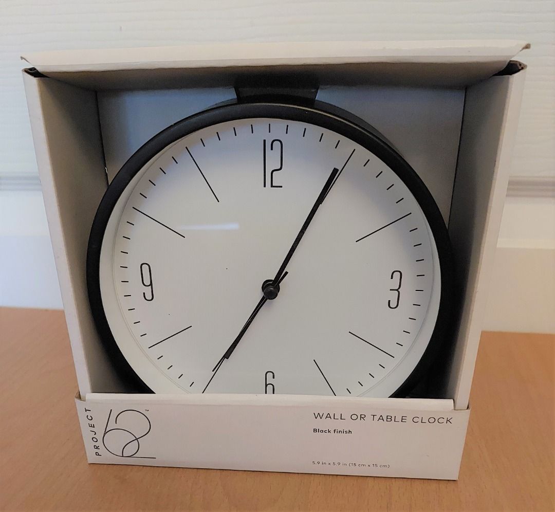 Project 62 (by Target) 6" Table Top Wall Clock Black NewUSA (Category: Clocks) located in Mandaluyong City. Submitted by bentapinas (Listing ID 1210184840, Image 2). Description: Contact 09177980599 if interested. Brand new Project 62 by Target 6 inch Analog Table Top Wall Clock. Black. Bought directly in the USA. Guaranteed original. Meet ups preferably in Mandaluyong (Boni Ave) or Makati (Rockwell Mall/Makati Ave). MRT Boni station also ok. Any