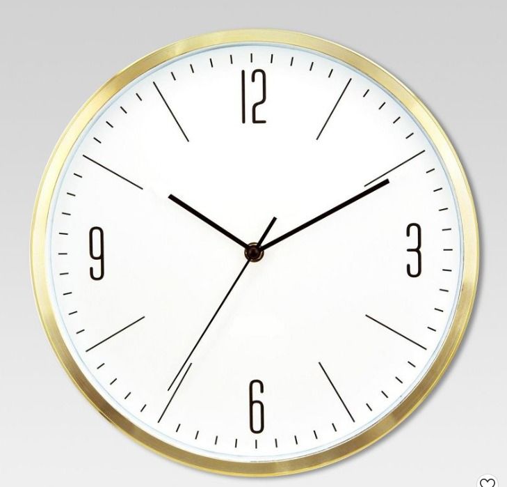 Project 62 (by Target) Analog Wall Clock Walnut Woodgrain 20" or White