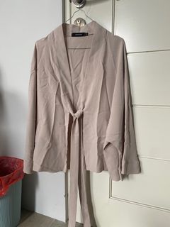 PURISM nude kimono top