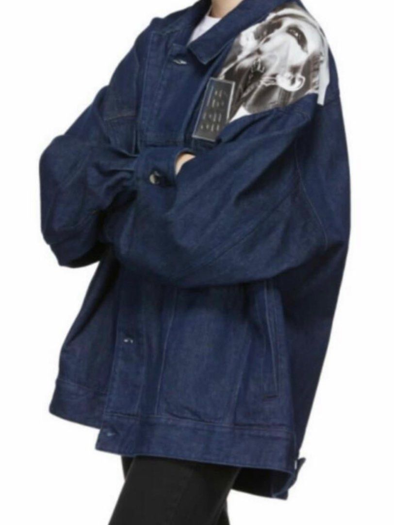 RAF Simons Oversized denim jacket, 男裝, 外套及戶外衣服- Carousell