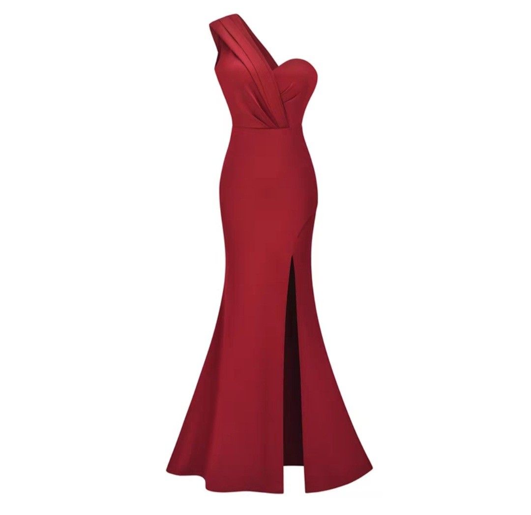 Red evening gown, Women's Fashion, Dresses & Sets, Evening dresses