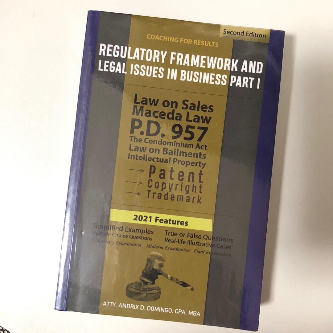 Regulatory Framework and Legal Issues in Business Part 1 (2021 Edition