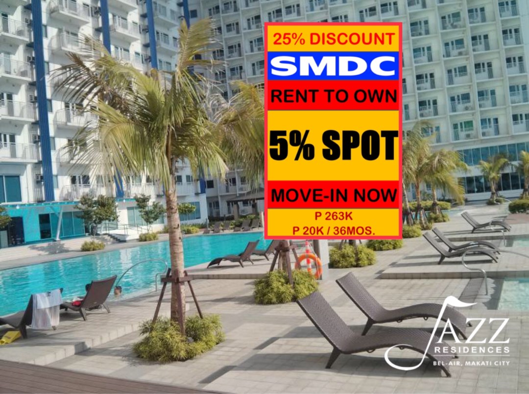 RENT TO OWN Condo in MAKATI CITY at Jazz Residences near in Belle Air