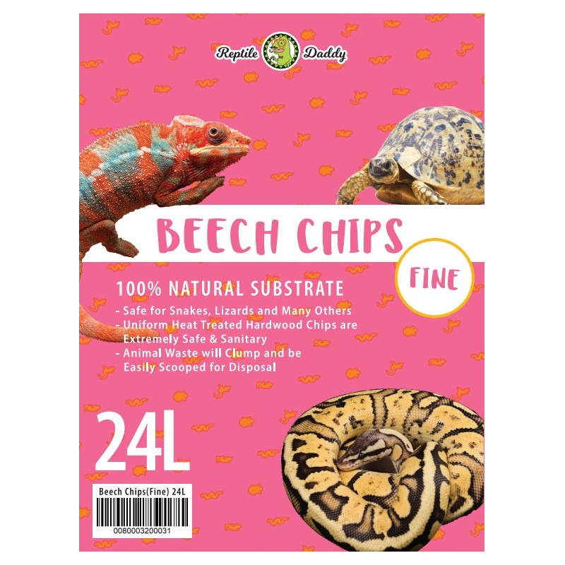 REPTILE DADDY Beech Chips Fine 櫸木底材- 幼粒6L/12L/24L, 寵物用品