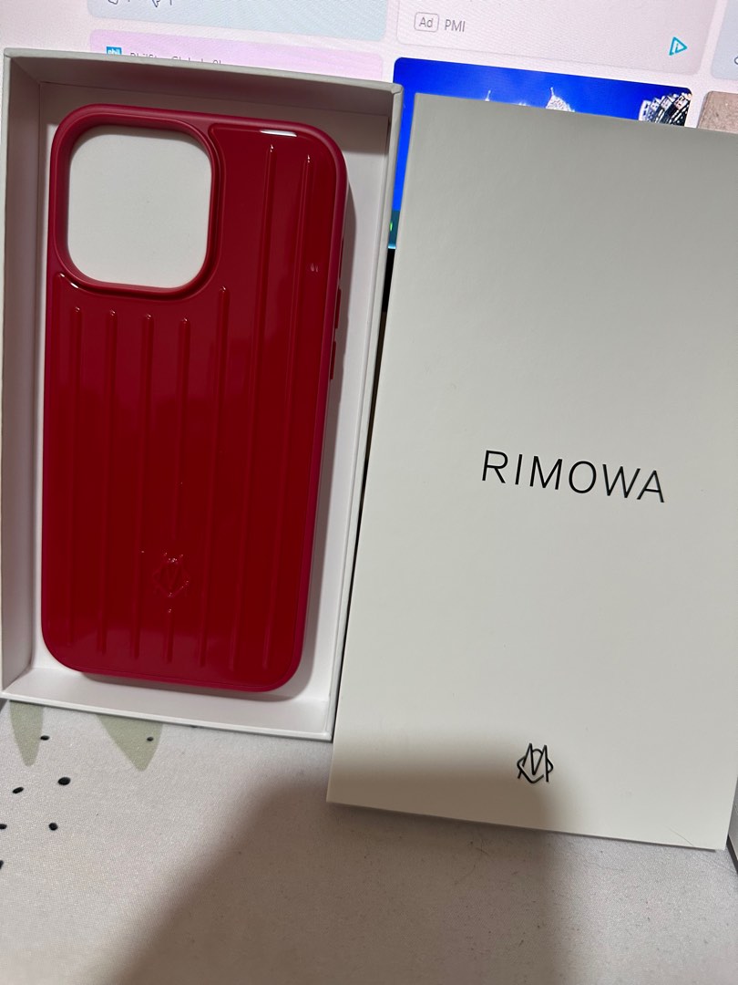 Rimowa Phone Case in Raspberry for iPhone 14 Pro Max, Mobile Phones