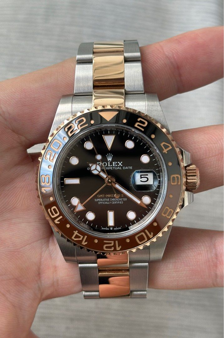 Rolex root beer hotsell half gold