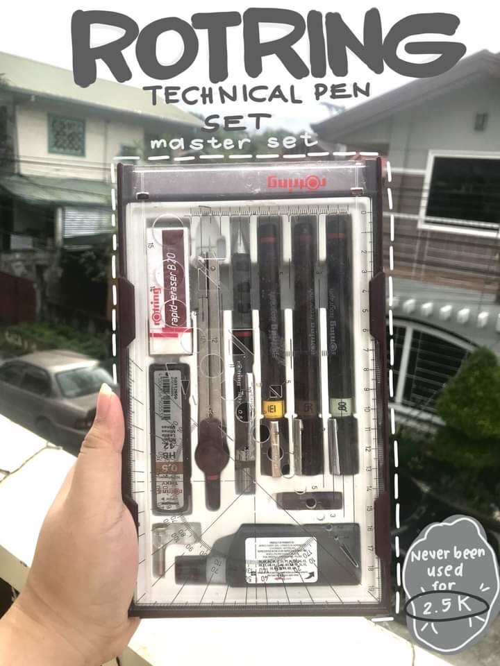 Rotring Technical Pen Set (Master Set), Hobbies & Toys, Stationary