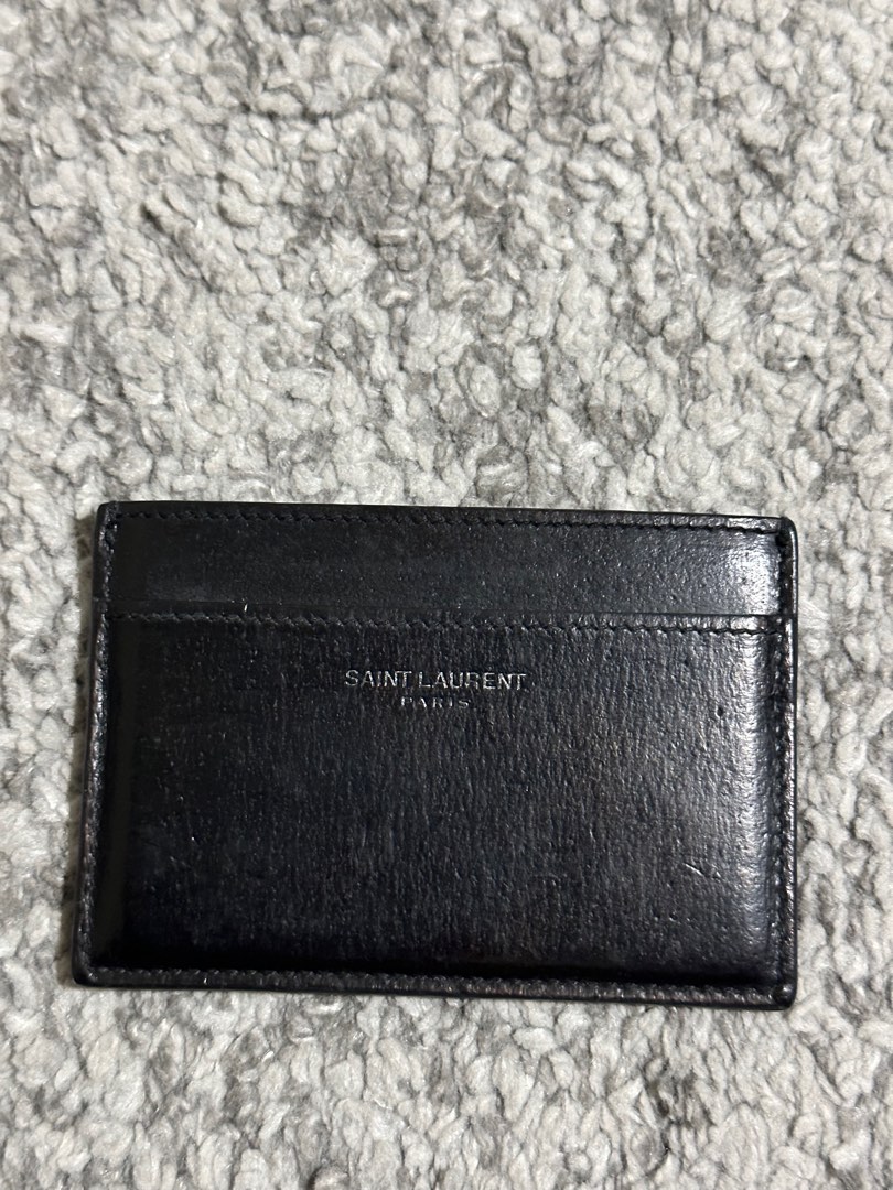 Saint Laurent Men's Zippered Card Holder Black main image 1