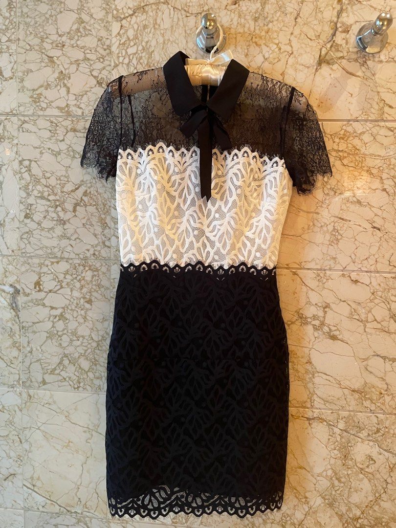 Sandro Classic Two Tone Lace Dress