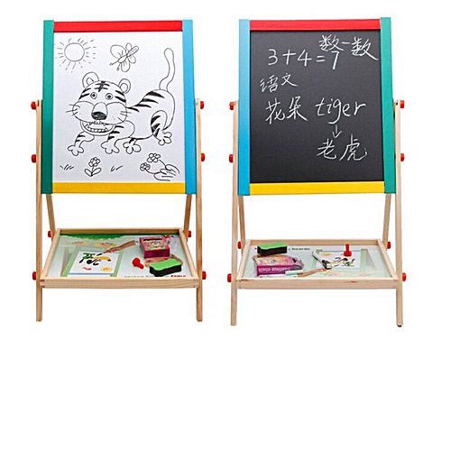 Multipurpose Whiteboard Blackboard with marker and chalk