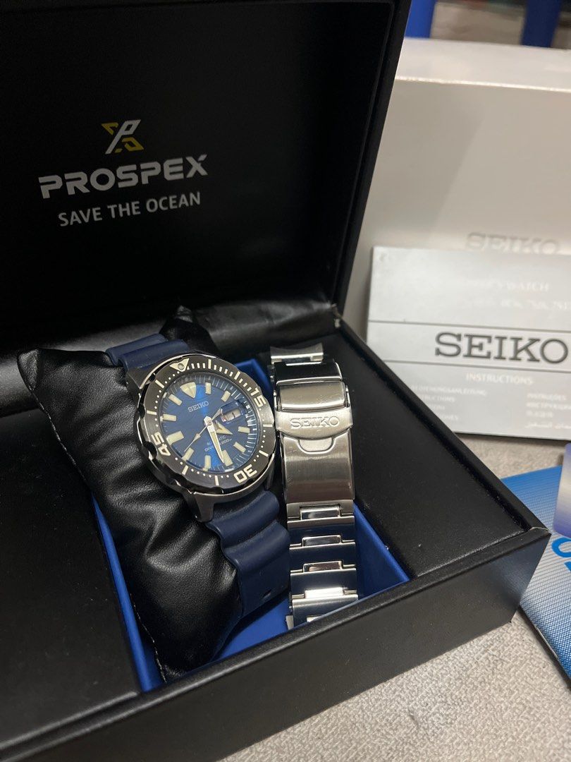 Seiko Prospex Monster SRPE09K1 Special Edition Great White Shark's Fin,  Men's Fashion, Watches & Accessories, Watches on Carousell