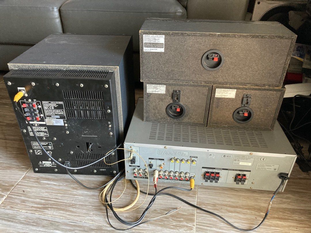 Set Sony home theater aktive subwoofer, Audio, Soundbars, Speakers