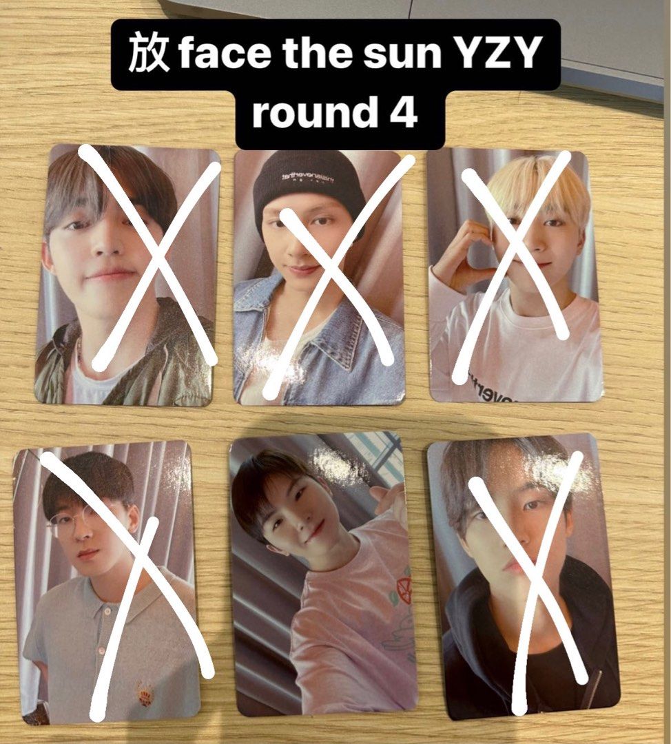 Seventeen face the sun yzy 一直娛特典小卡pob, 興趣及遊戲, 收藏品及