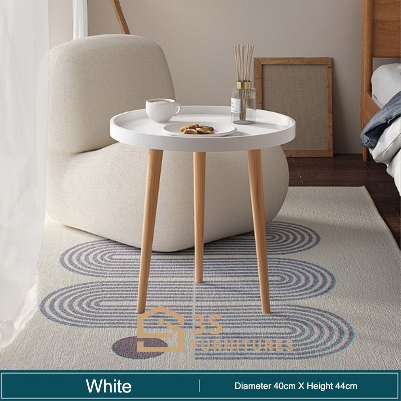 Small circle discount table for bedroom
