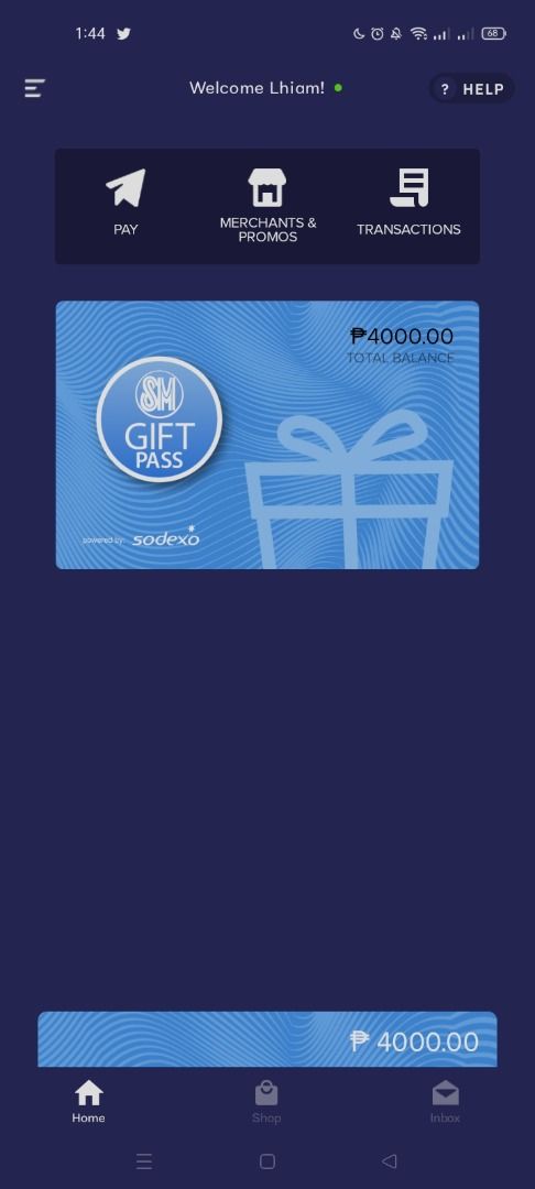 Sodexo  Sm Digital Gift Cert Tickets Vouchers Vouchers on Carousell