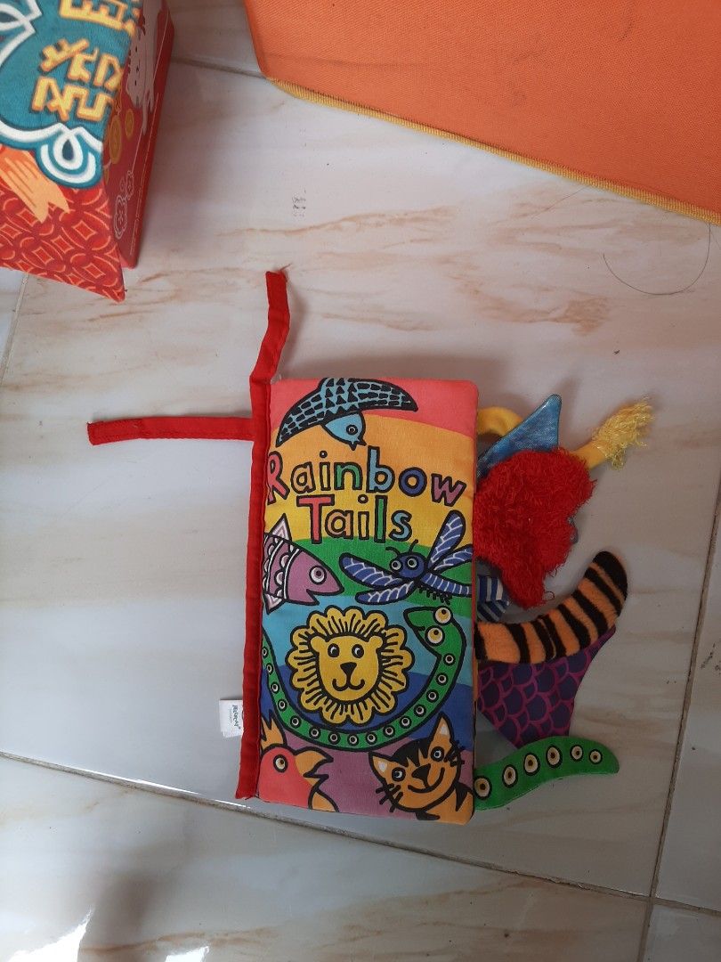 Softbook rainbow tails jelly cat, Buku & Alat Tulis, Buku AnakAnak di