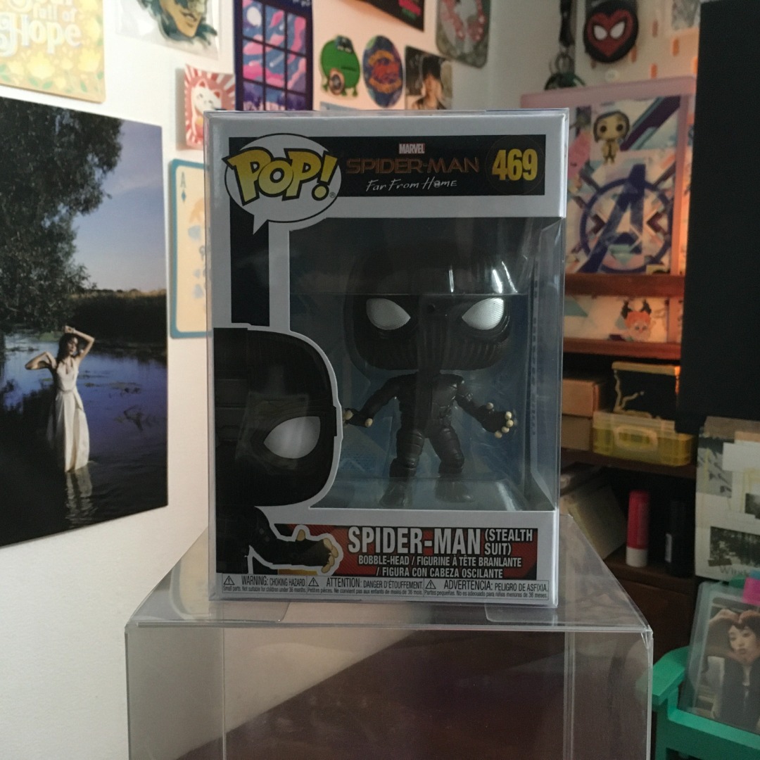 Spider-Man Stealth Suit 469 [Spider-Man Far From Home] Funko Pop, Hobbies &  Toys, Toys & Games on Carousell