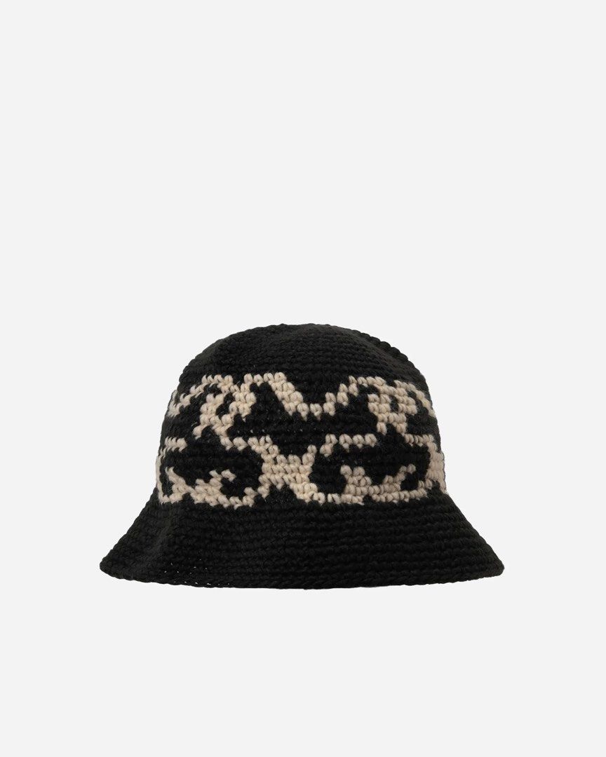 Stussy SS Knit Bucket Hat Black 針織漁夫帽