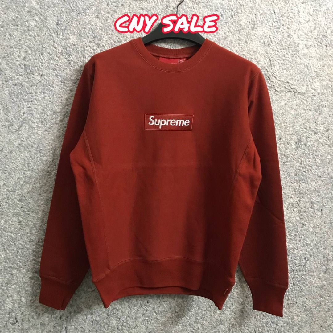 Supreme 18fw box logo crewneck hot sale