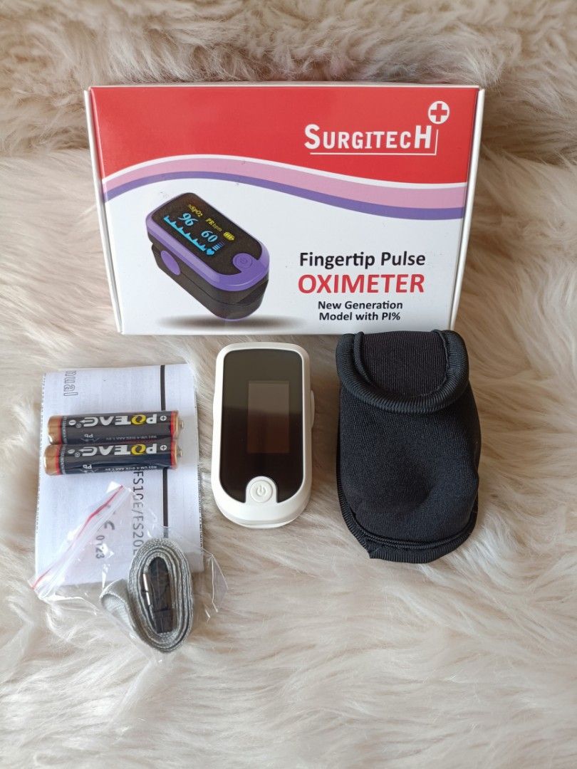 Surgitech Pulse Oximeter Adult (Category: Health Monitors & Weighing Scales) located in Manila. Submitted by FaithMedical_Supplies (Listing ID 1210090600, Image 3). Description: * Brand : Surgitech *Model :FS20E * SPECIFICATIONS *Saturation:Range : 0~99%,Accuracy : 70~99%±2digits 0~69% : unspecified * PULSE RATERage : 25~250bpm,Accuracy : ± 3 bpm; * Power Source : 2AAADimension : 33X36X58mm PRODUCT FEATURESACCURATE : Scientifically proven perform