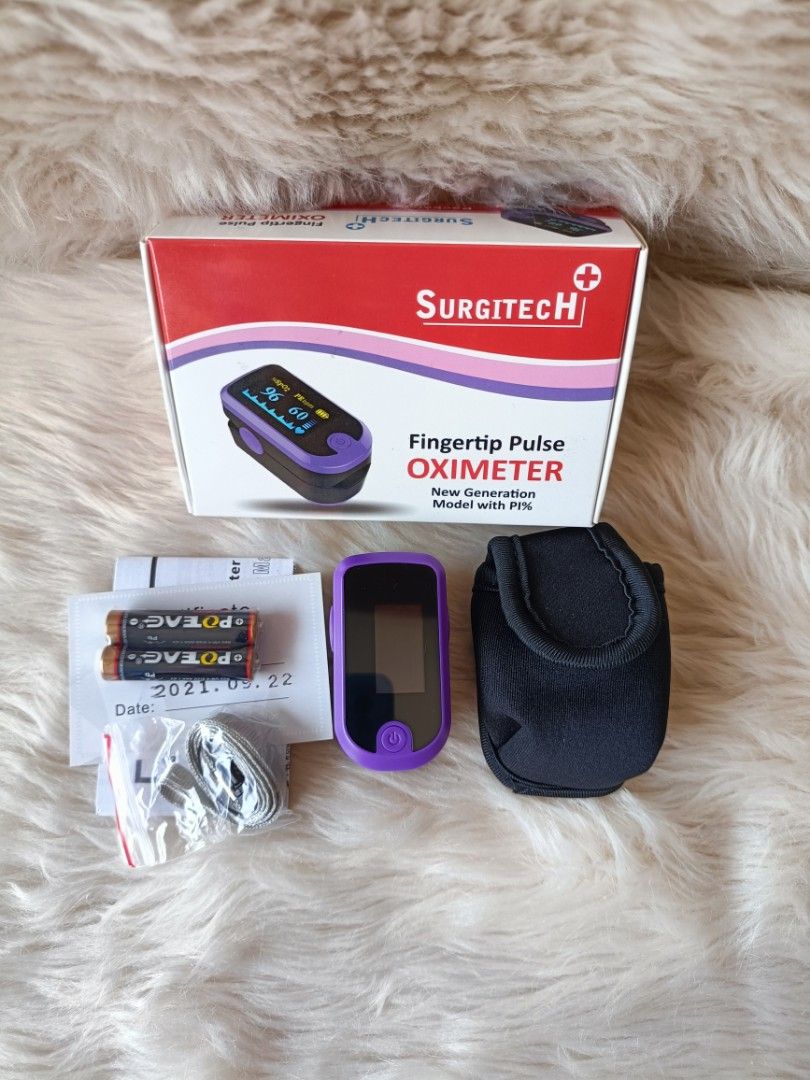 Surgitech Pulse Oximeter Adult (Category: Health Monitors & Weighing Scales) located in Manila. Submitted by FaithMedical_Supplies (Listing ID 1210090600, Image 1). Description: * Brand : Surgitech *Model :FS20E * SPECIFICATIONS *Saturation:Range : 0~99%,Accuracy : 70~99%±2digits 0~69% : unspecified * PULSE RATERage : 25~250bpm,Accuracy : ± 3 bpm; * Power Source : 2AAADimension : 33X36X58mm PRODUCT FEATURESACCURATE : Scientifically proven perform