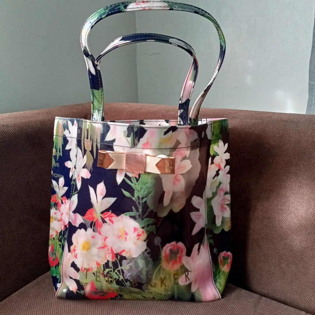 Ted Baker Pink Floral Bag, Women's Fashion, Bags & Wallets, Cross-body Bags  on Carousell