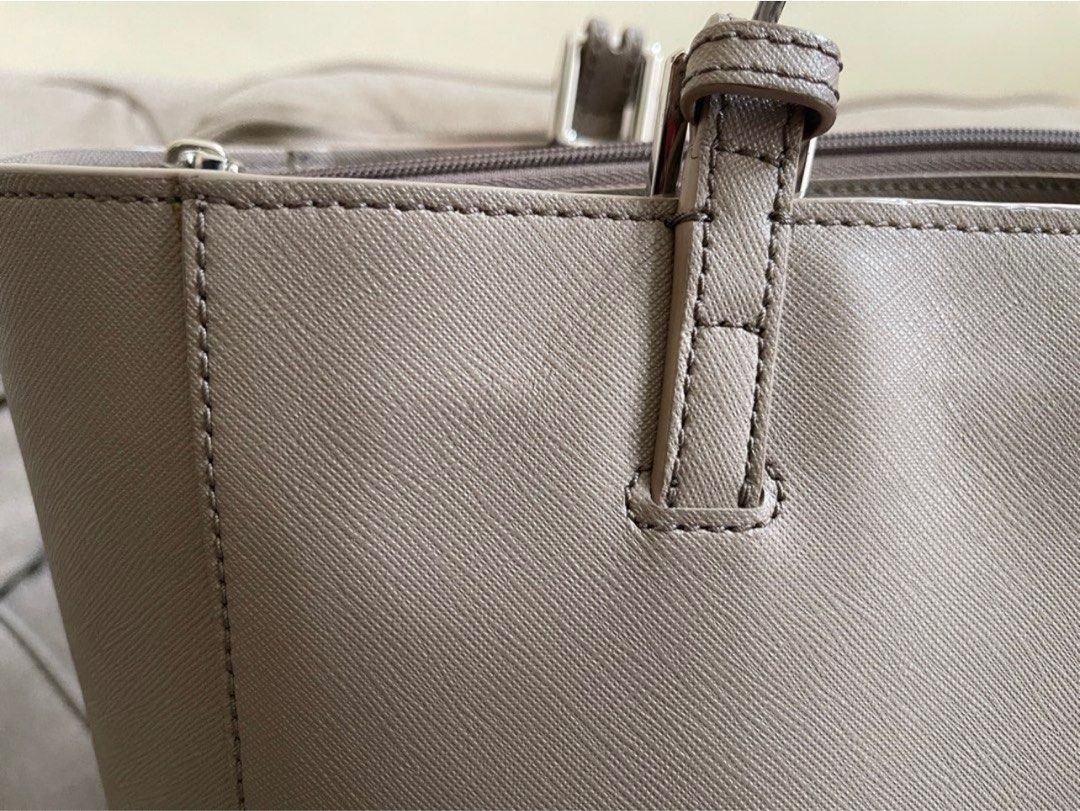 Jual Tory Burch TB Emerson Small Buckle Tote French Gray Original