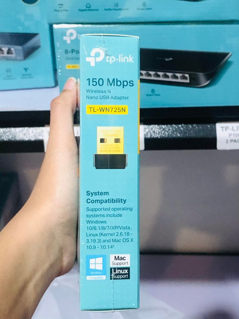 TP-Link TL-WN725N 150Mbps Wireless N Nano USB Adapter, Computers & Tech ...