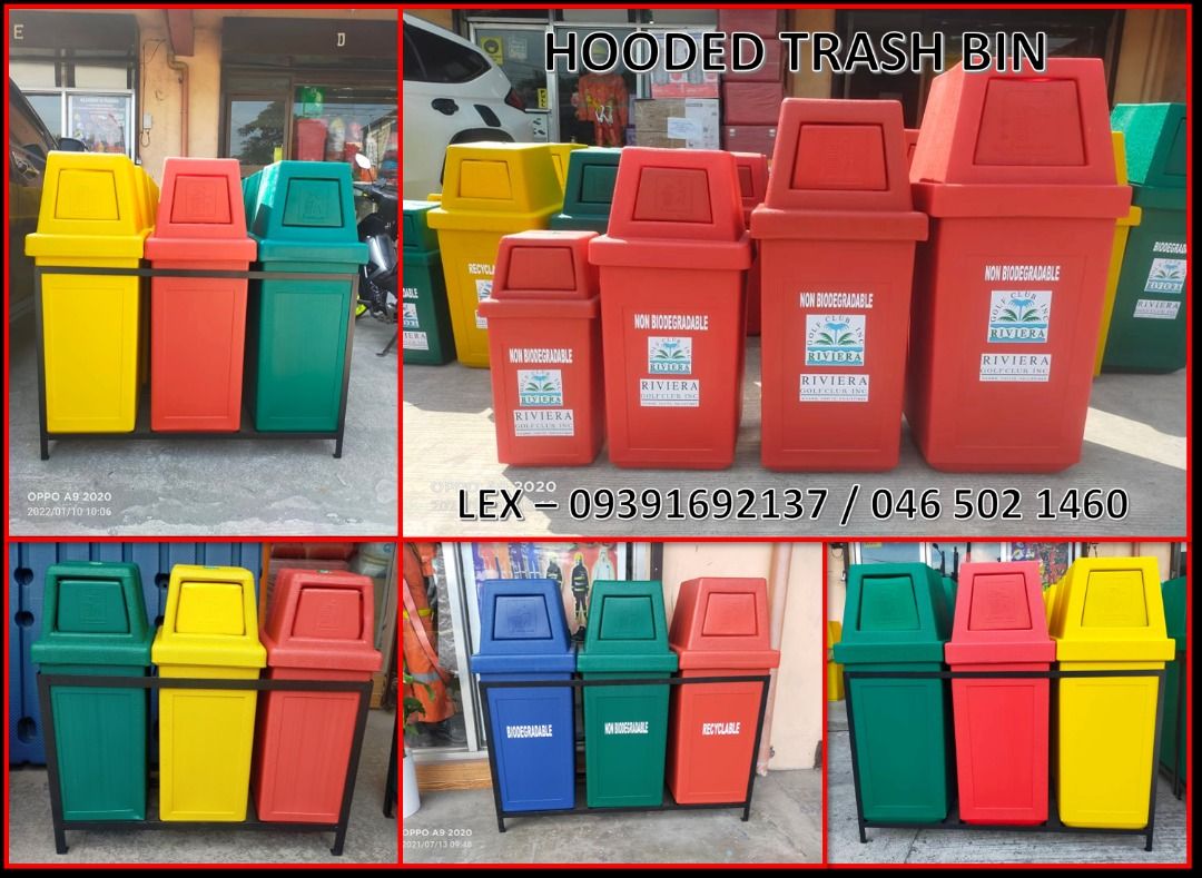 trash bin hooded trash bin king size, Furniture & Home Living, Cleaning