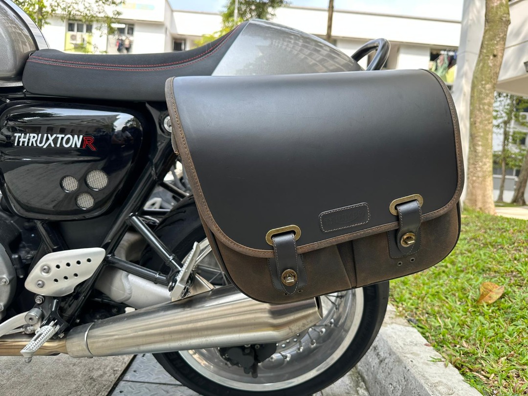 waxed cotton panniers