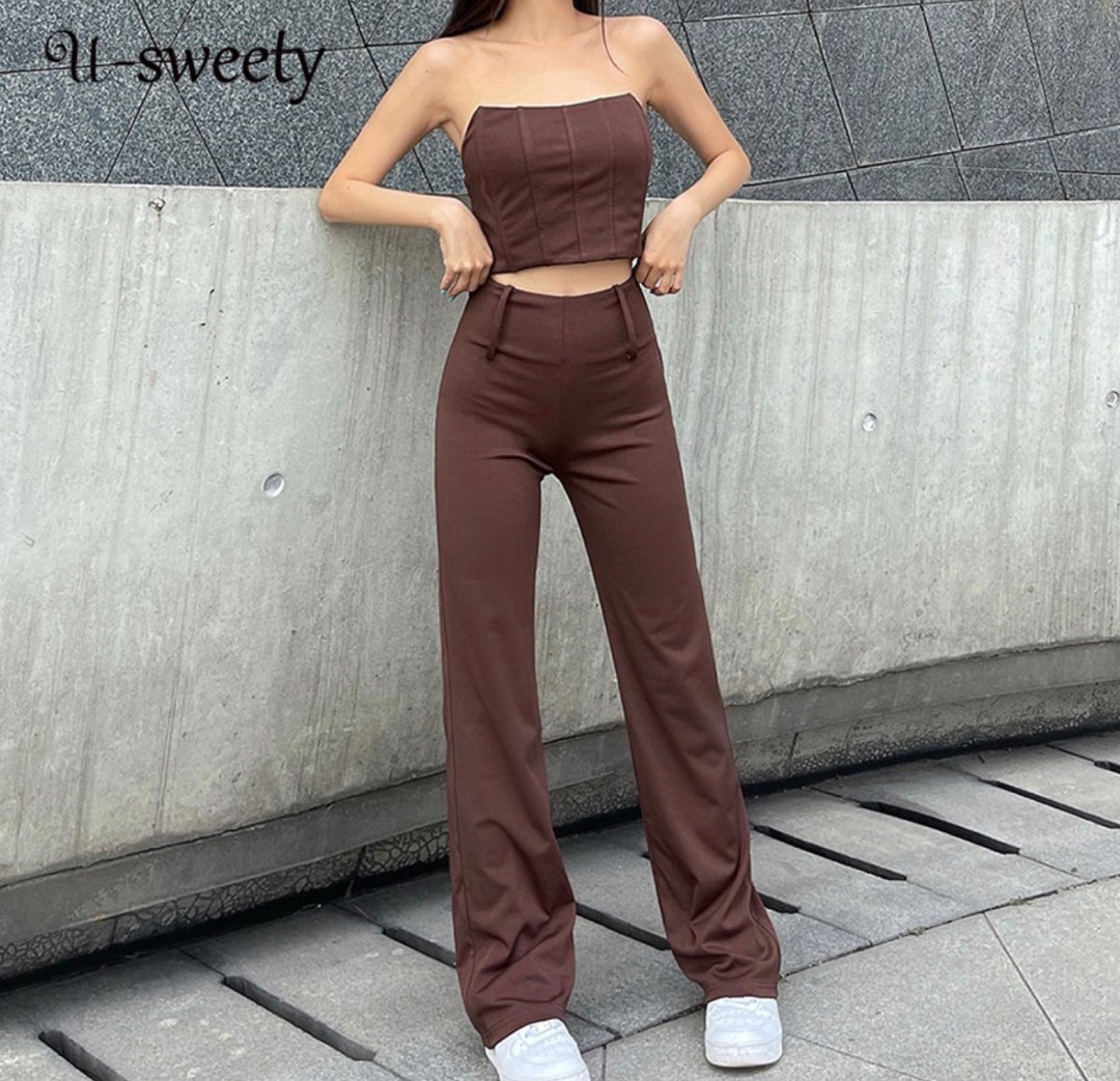 Tube pants set, Women's Fashion, Dresses & Sets, Sets or Coordinates on ...