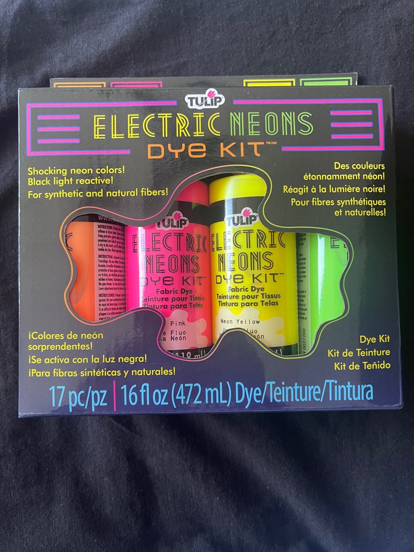 Tulip Electric Neons Dye Kit, Hobbies & Toys, Stationery & Craft