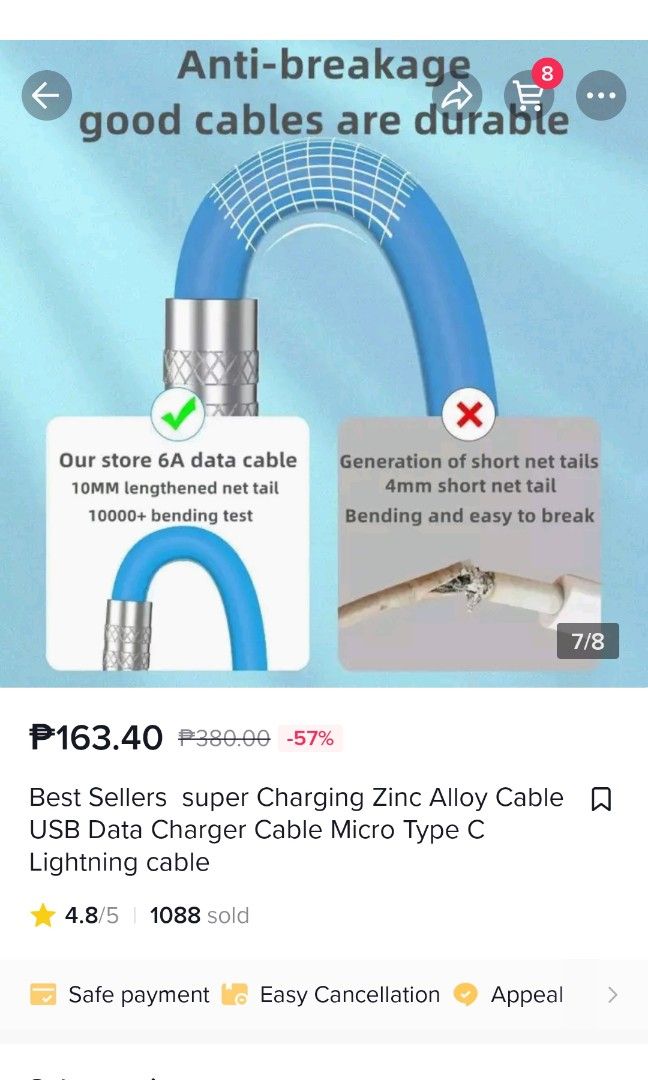Type C Fast Charging Cable 120W 6A Liquid Silicone 100CM Mobile Phones