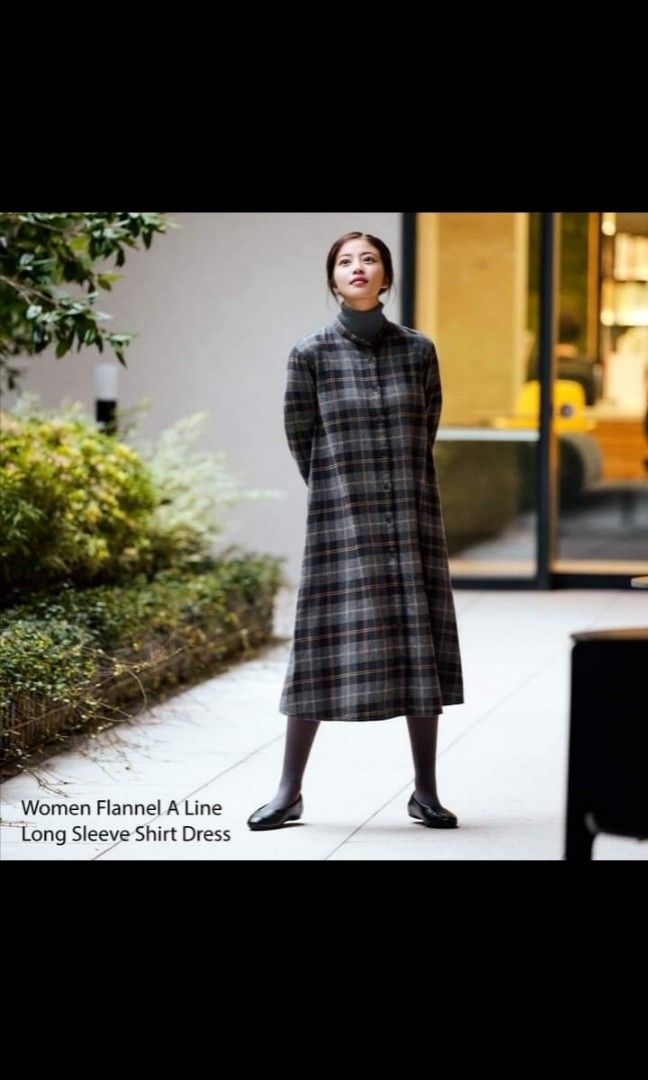 Uniqlo flannel on sale dress