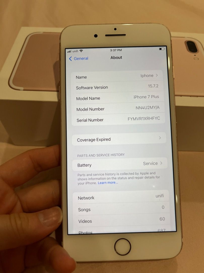 Iphone 7 plus 2024 rose gold for sale