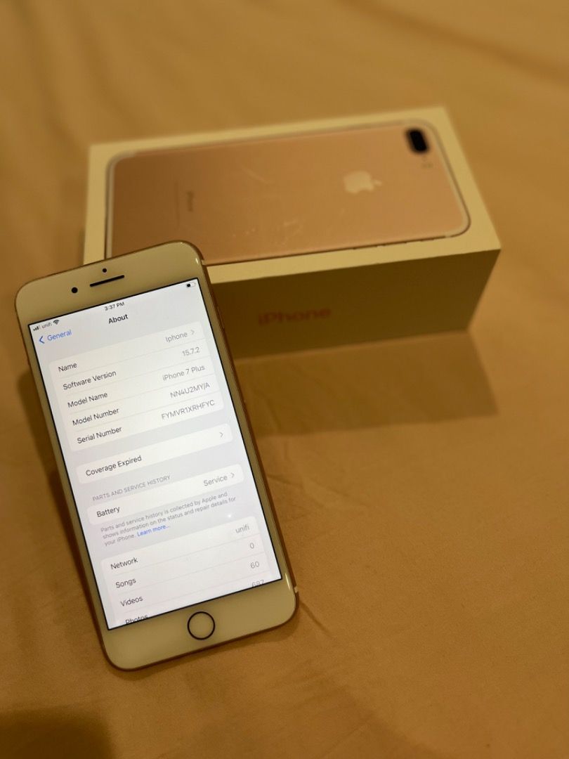 iPhone 7 plus Rose Gold 64 GB Mobile Phones Gadgets Mobile Phones iPhone iPhone 7 Series on Carousell