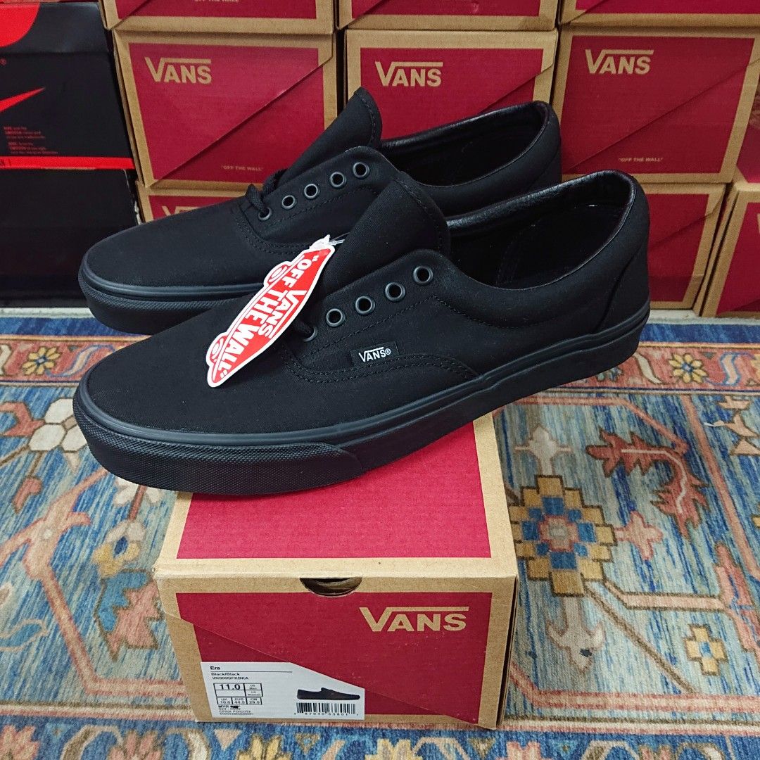 Vans era sale triple black