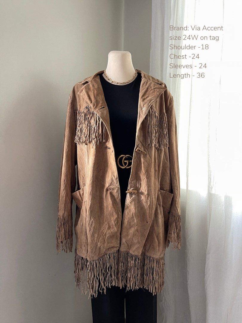 Via accenti leather coat cheap