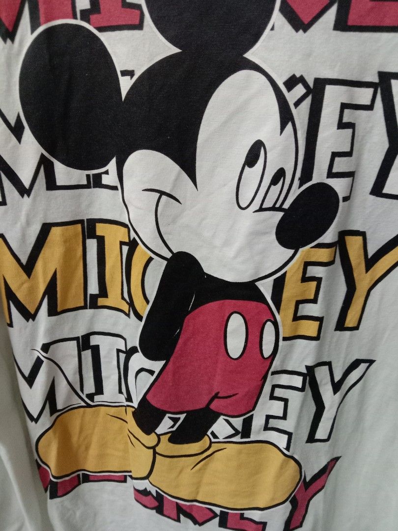 Vintage baju Mickey mouse Disney, Men's Fashion, Tops & Sets, Tshirts ...