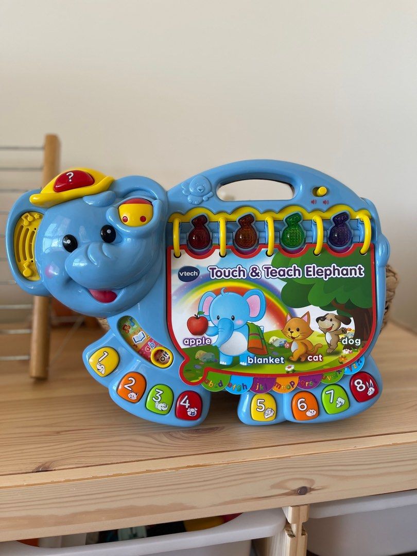VTech Touch and Teach Elephant Book, Babies & Kids, Children
