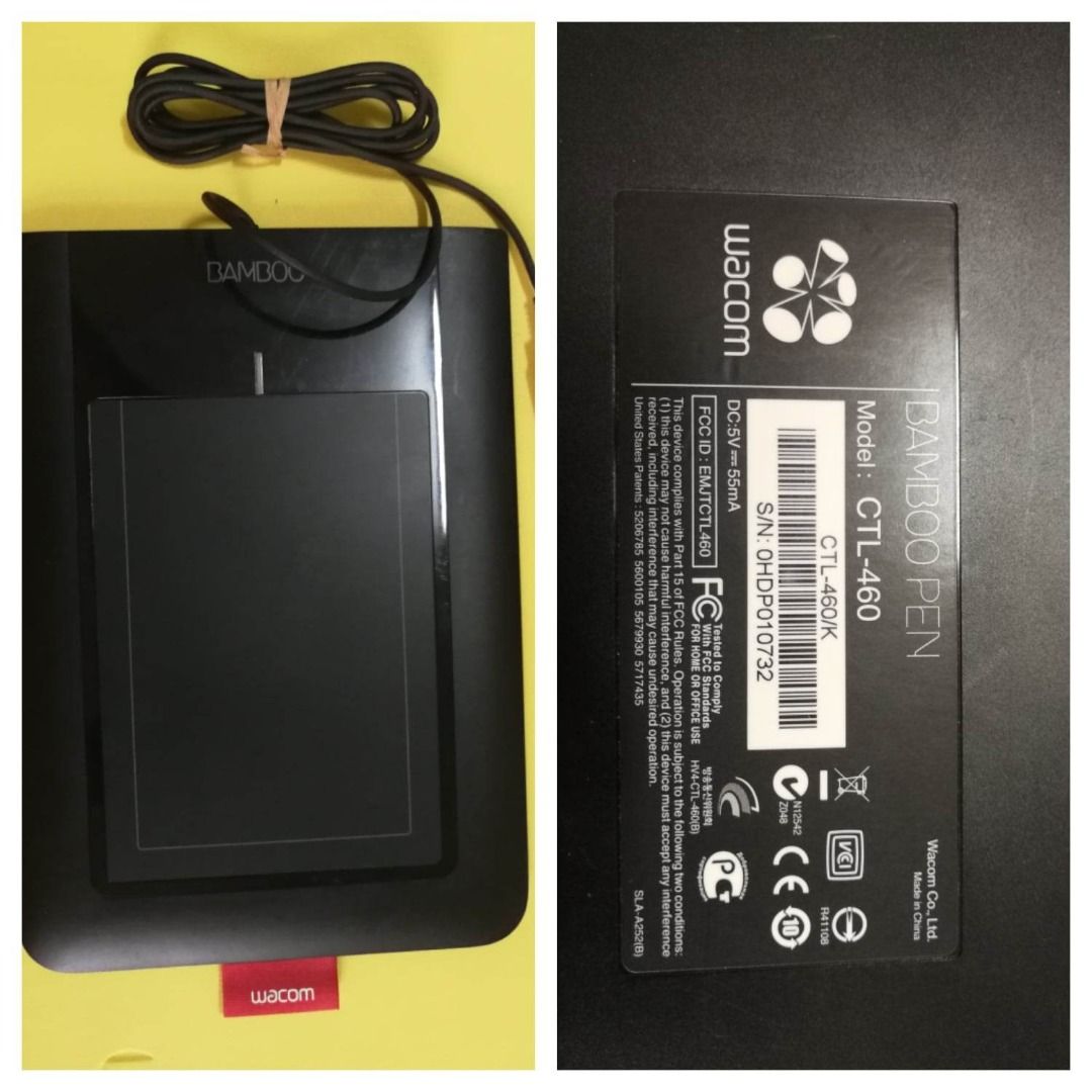 Wacom Bamboo Pen Tablet CTL-460/K, Computers & Tech, Parts ...