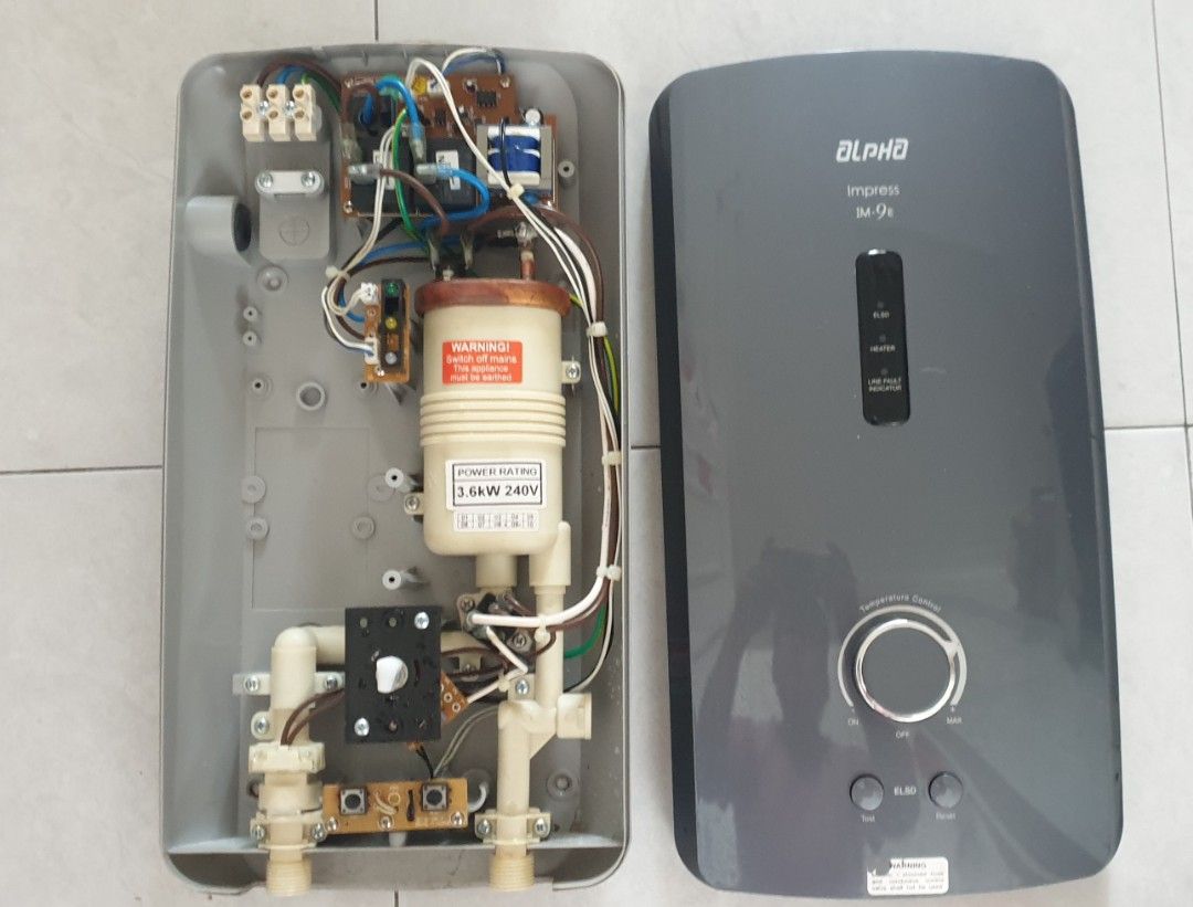 Water Heater Bath Air Pemanas Mandi Alpha Used, TV & Home Appliances