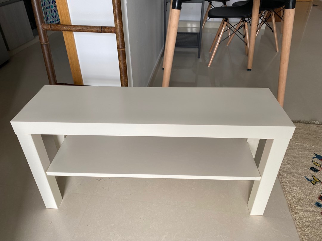 White Ikea table, Furniture & Home Living, Furniture, Tables & Sets on
