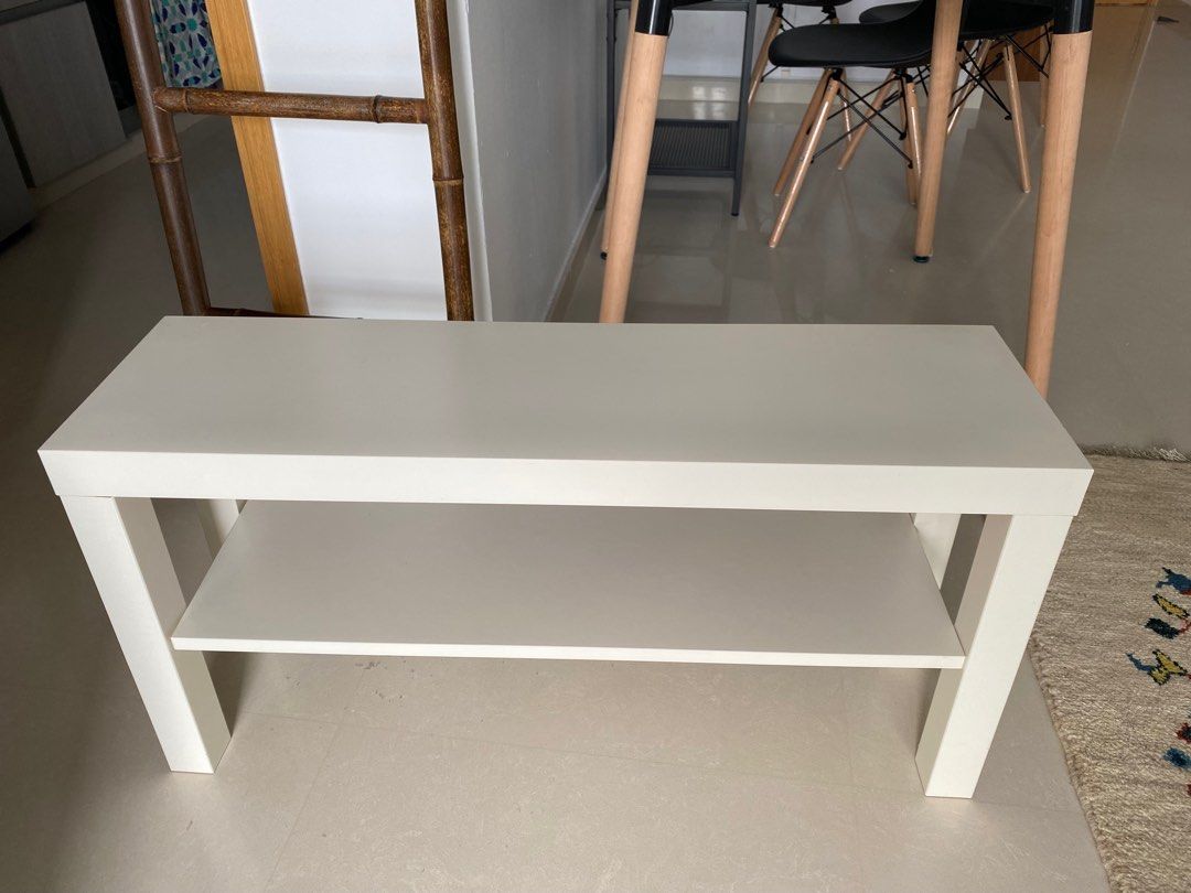 White Ikea table, Furniture & Home Living, Furniture, Tables & Sets on ...