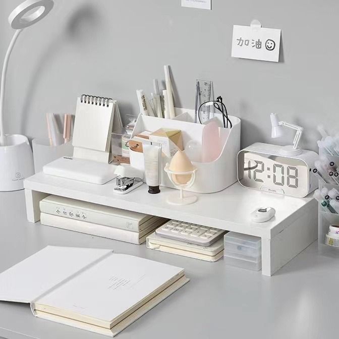 Wooden Monitor Riser Stand Ergonomic Laptop Stand Desktop Storage ...