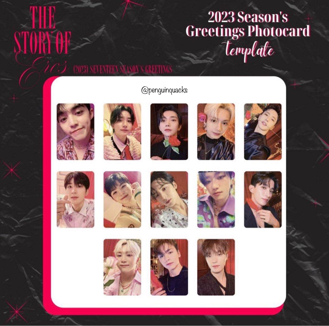 seventeen 2023 season's greeting カレンダー セブチ シーグリ 2023