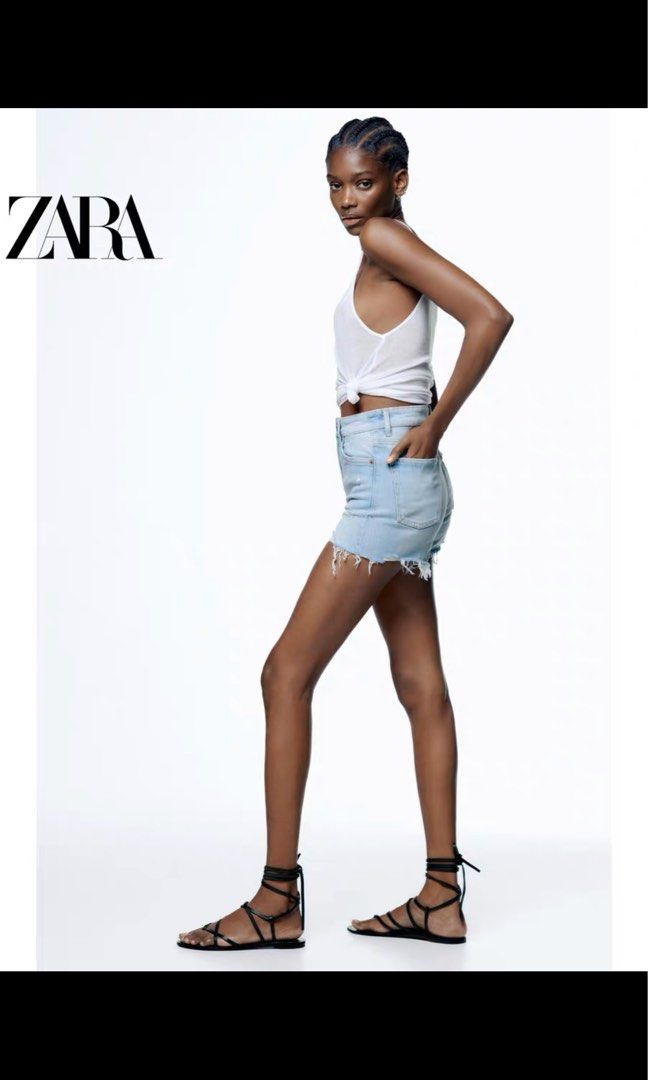 Zara Denim Shorts, Women's Fashion, Bottoms, Shorts on Carousell