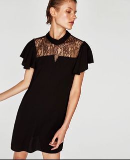 Zara dress lace black