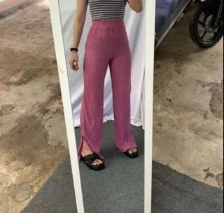 zara fuschia pink trouser pants
